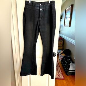 Brand new with tags PANTETE black jeans size large. The measurement‎ in picture.